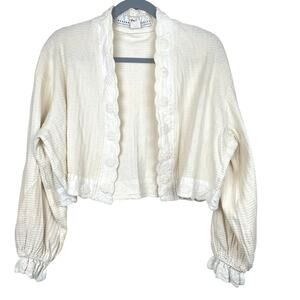 Barbara Lesser Womens Top Sz M Organic Cotton Cottage Sustainable‎ Prairie USA